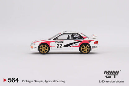MINIGT 1:64 Subaru Impreza WRC98 1999 Rally Tour de Corse #22