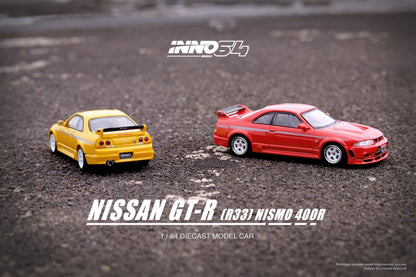 INNO64 1:64 Nissan Skyline GT-R (R33) NISMO 400R in Super Clear Red II