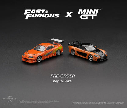 *PREORDER* MINIGT 1:64 Toyota Supra BOMEX 鈥淭he Fast and the Furious鈥?Brian O鈥機onner