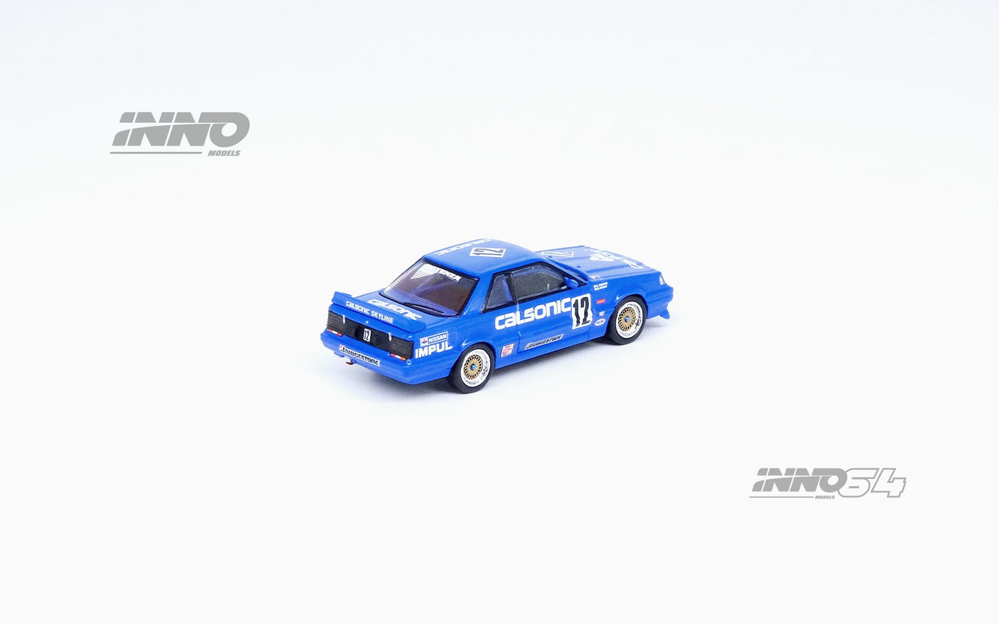 INNO Models 1:64 Nissan Skyline GTS-R (R31) #12 "Calsonic" JTCC 1987