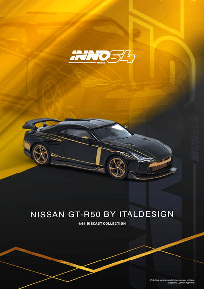INNO64 1:64 Nissan GT-R50 by ITALDESIGN in Black