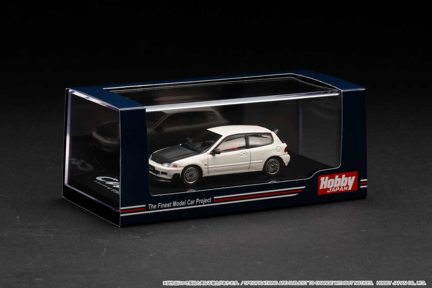 Hobby Japan 1:64 Honda Civic (EG6) SiR 鈪?with JDM Style in Frost White
