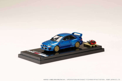 Hobby Japan 1:64 Subaru Impreza 22B STi Version (GC8鏀? with EJ Engine Display in Sonic Blue Mica
