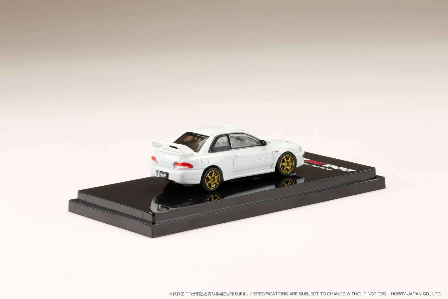Hobby Japan 1:64 Subaru Impreza 22B STi Version (GC8鏀? Rally Base Car / LHD - Feather White