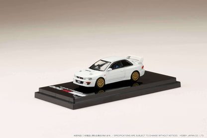 Hobby Japan 1:64 Subaru Impreza 22B STi Version (GC8鏀? with EJ Engine Display in Fether White