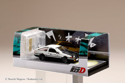 Hobby Japan 1:64 Toyota Sprinter Trueno GT APEX (AE86) 闋枃瀛桪 PROJECT D OPEN HEADLIGHTS / WITH 4A-GE 5 VALVE聽DISPLAY MODEL