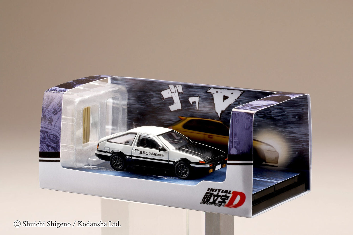 Hobby Japan 1:64 Toyota Sprinter Trueno GT APEX (AE86) 闋枃瀛桪 PROJECT D / WITH 4A-GE 5 VALVE DISPLAY MODEL