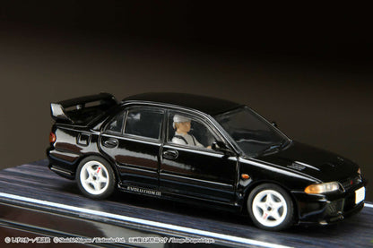 Hobby Japan 1:64 Mitsubishi Lancer RS Evolution 鈪?/ Initial D VS Ryosuke Takahashi with Kyoichi Sudo Figure