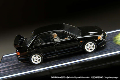 Hobby Japan 1:64 Mitsubishi Lancer RS Evolution 鈪?/ Initial D VS Ryosuke Takahashi with Kyoichi Sudo Figure