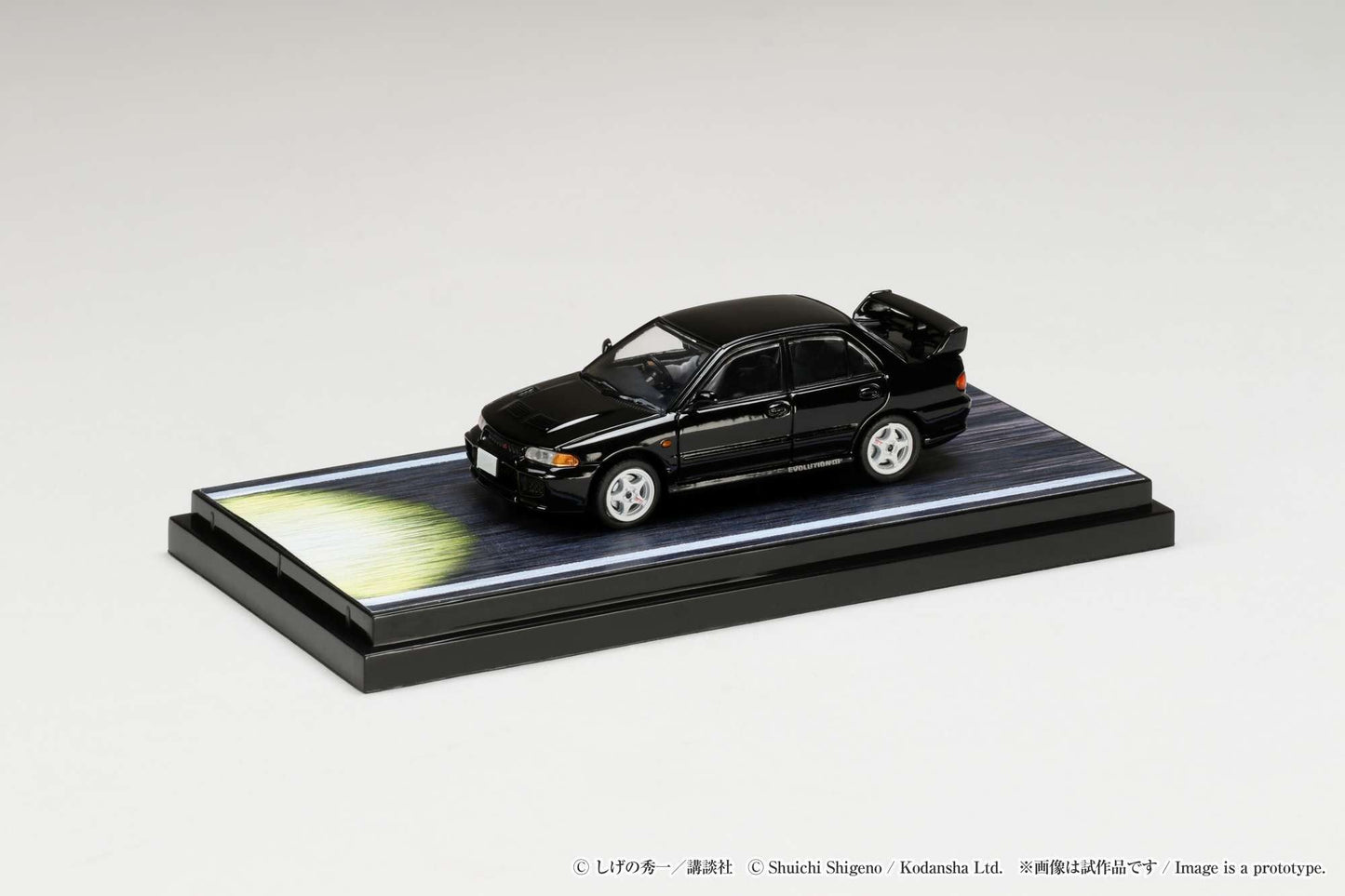 Hobby Japan 1:64 Mitsubishi Lancer RS Evolution 鈪?/ Initial D VS Ryosuke Takahashi with Kyoichi Sudo Figure
