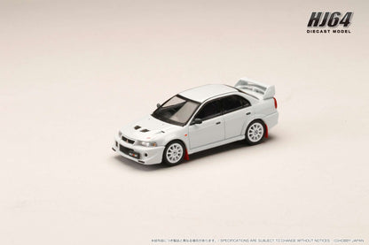 Hobby Japan 1:64 Mitsubishi Lancer GSR EVO 6 (T.M.E.) Monte Carlo Edition in Scortia White