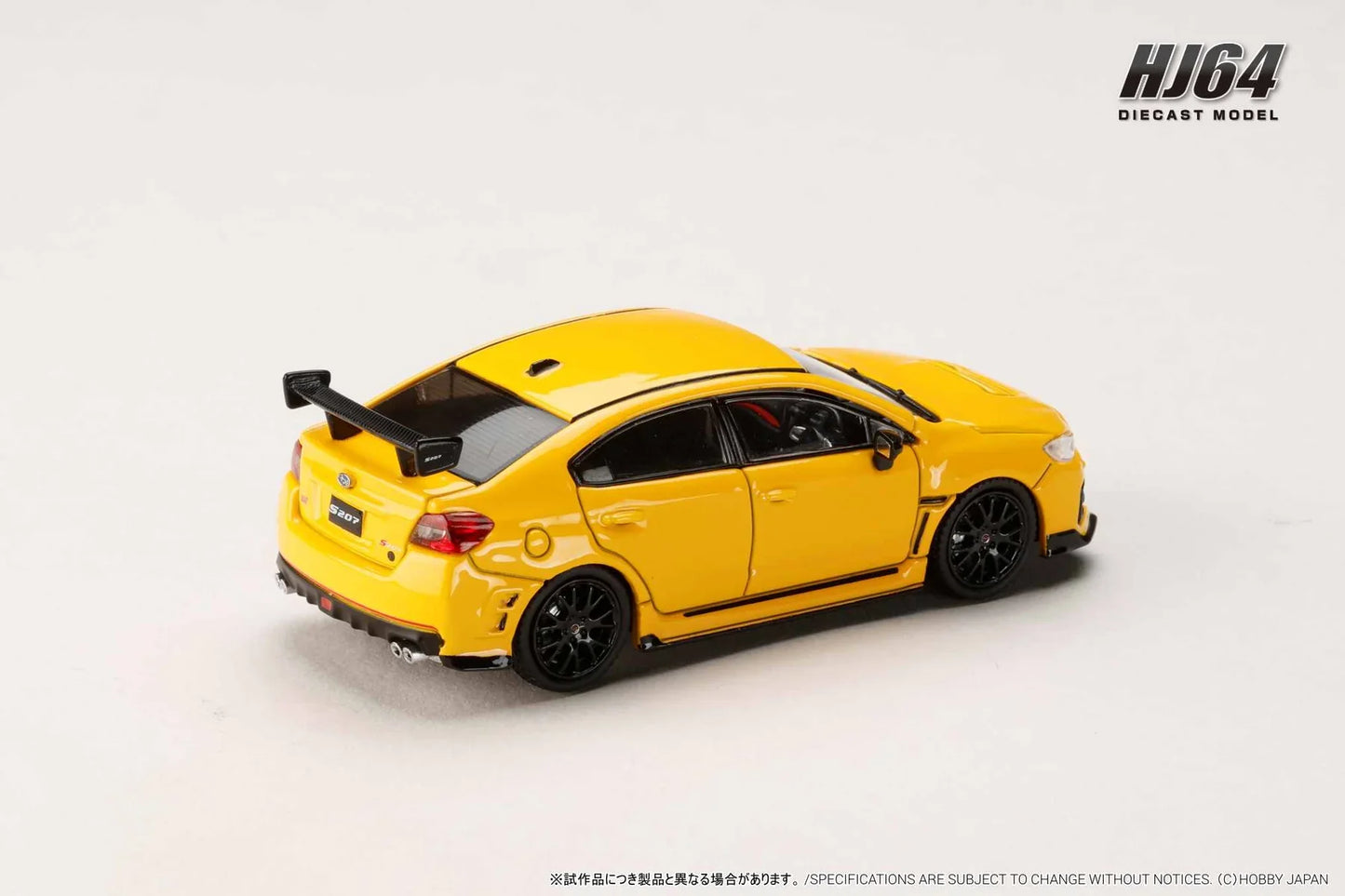 *PREORDER* Hobby Japan 1:64 Subaru S207 NBR Challenge Package in Sunrise Yellow
