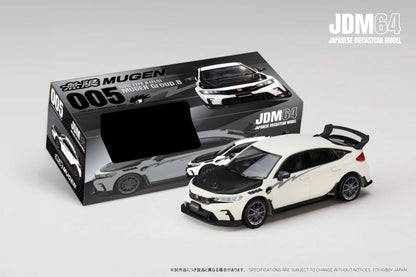 *PREORDER* Hobby Japan 1:64 Honda Civic Type-R (FL5) MUGEN Group B (2025) in Championship White