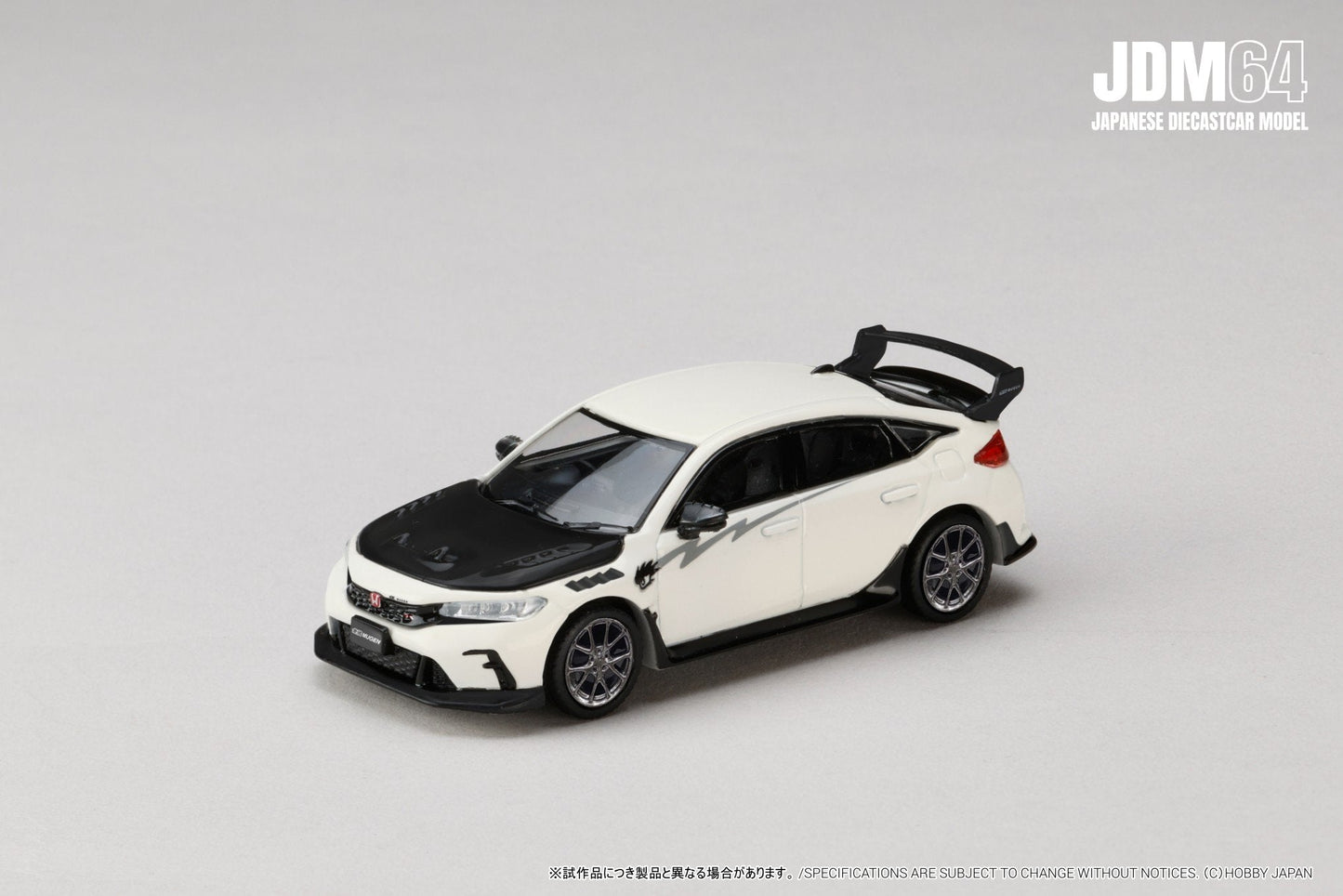 *PREORDER* Hobby Japan 1:64 Honda Civic Type-R (FL5) MUGEN Group B (2025) in Championship White