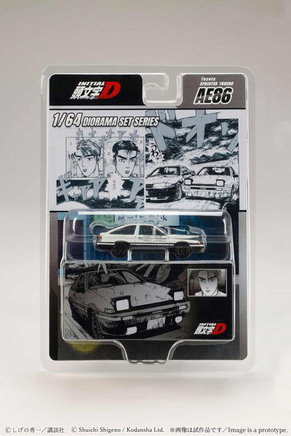 *PREORDER* Hobby Japan 1:64 Toyota SPRINTER TRUENO (AE86)/ INITIAL D Takumi Fujiwara VS Takeshi Nakazato