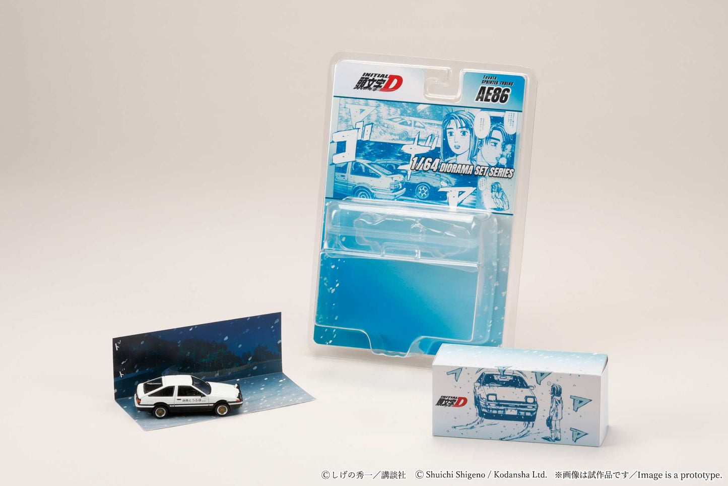 *PREORDER* Hobby Japan 1:64 Toyota SPRINTER TRUENO (AE86) INITIAL D Takumi Fujiwara AND Natsuki Mogi