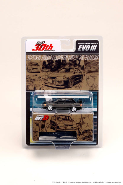 Hobby Japan 1:64 Mitsubishi Lancer RS Evolution III / INITIAL D Kyoichi Sudo VS Ryosuke Takahashi