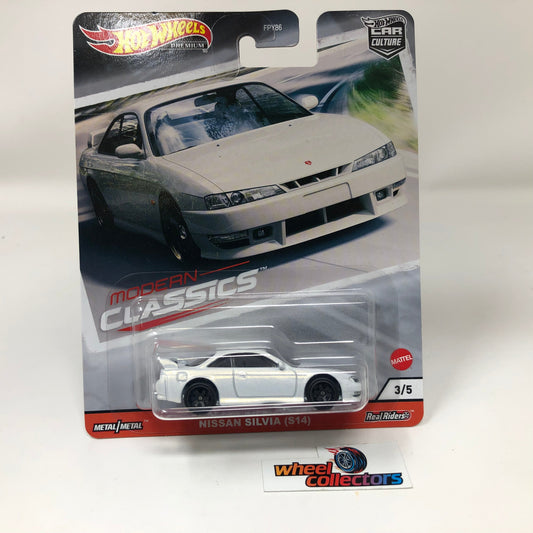 Nissan Silvia S14 * WHITE * Hot Wheels MODERN CLASSICS 2 Car Culture