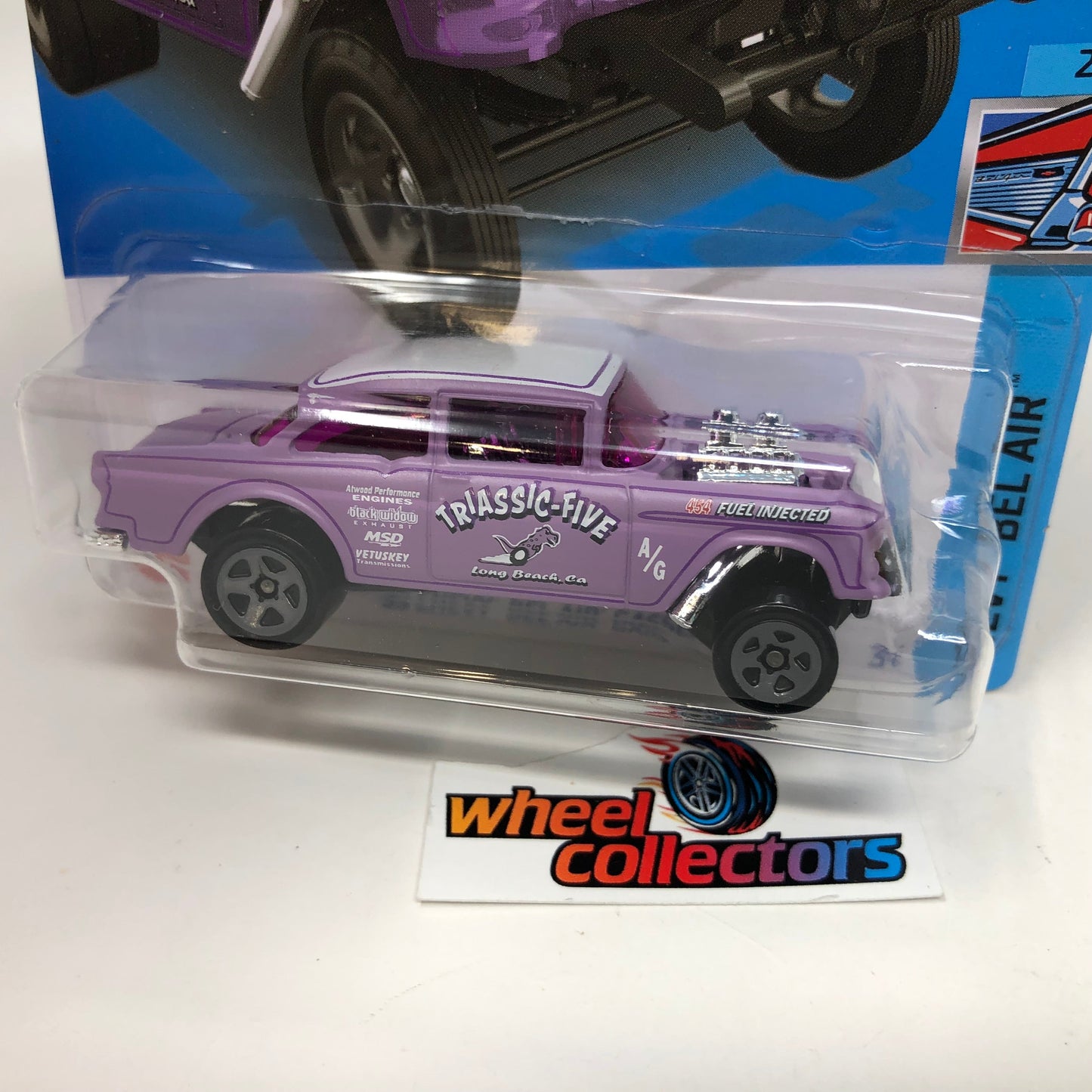 55 Chevy Bel Air Gasser #43 * Purple * 2022 Hot Wheels