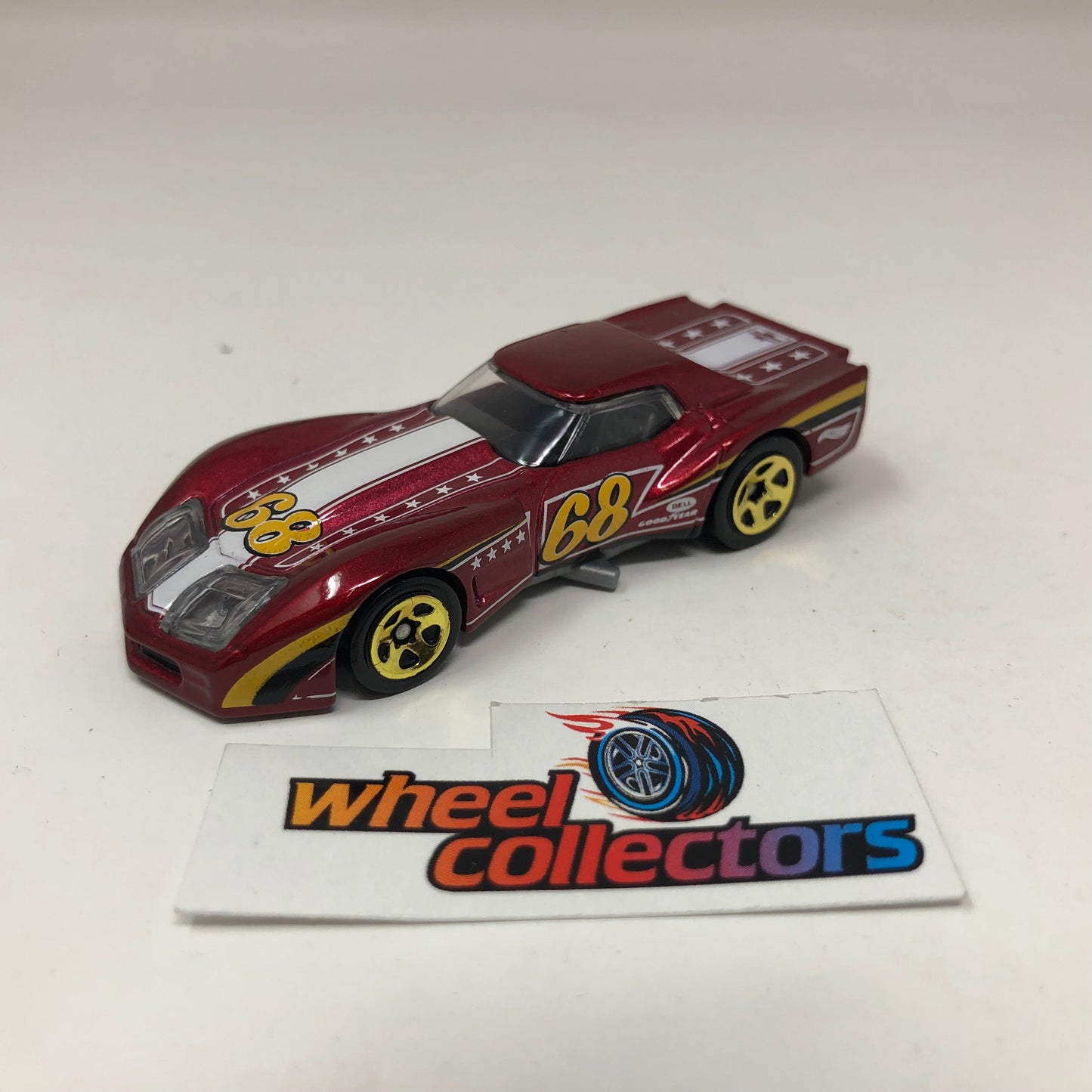 76 Greenwood Corvette * Red * Hot Wheels Loose 1:64 Scale