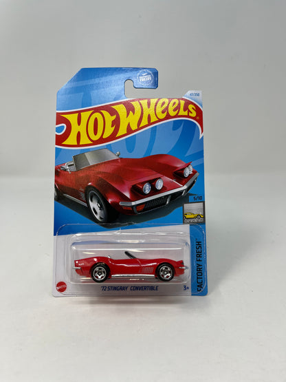 72 Stingray Convertible #47 * RED * 2024 Hot Wheels