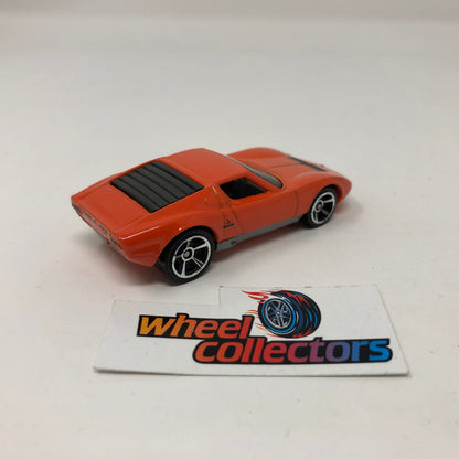 71 Lamborghini Miura SV * Orange * Hot Wheels Loose 1:64 Scale