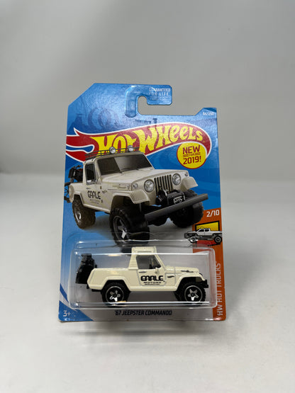 67 Jeepster Commando #84 * 2019 Hot Wheels * White