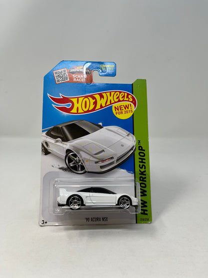 90 Acura NSX #218 * WHITE * 2015 Hot Wheels