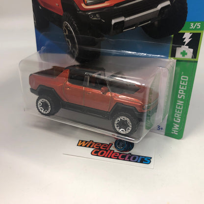 GMC Hummer EV #130 * Burnt Orange * 2022 Hot Wheels Case M