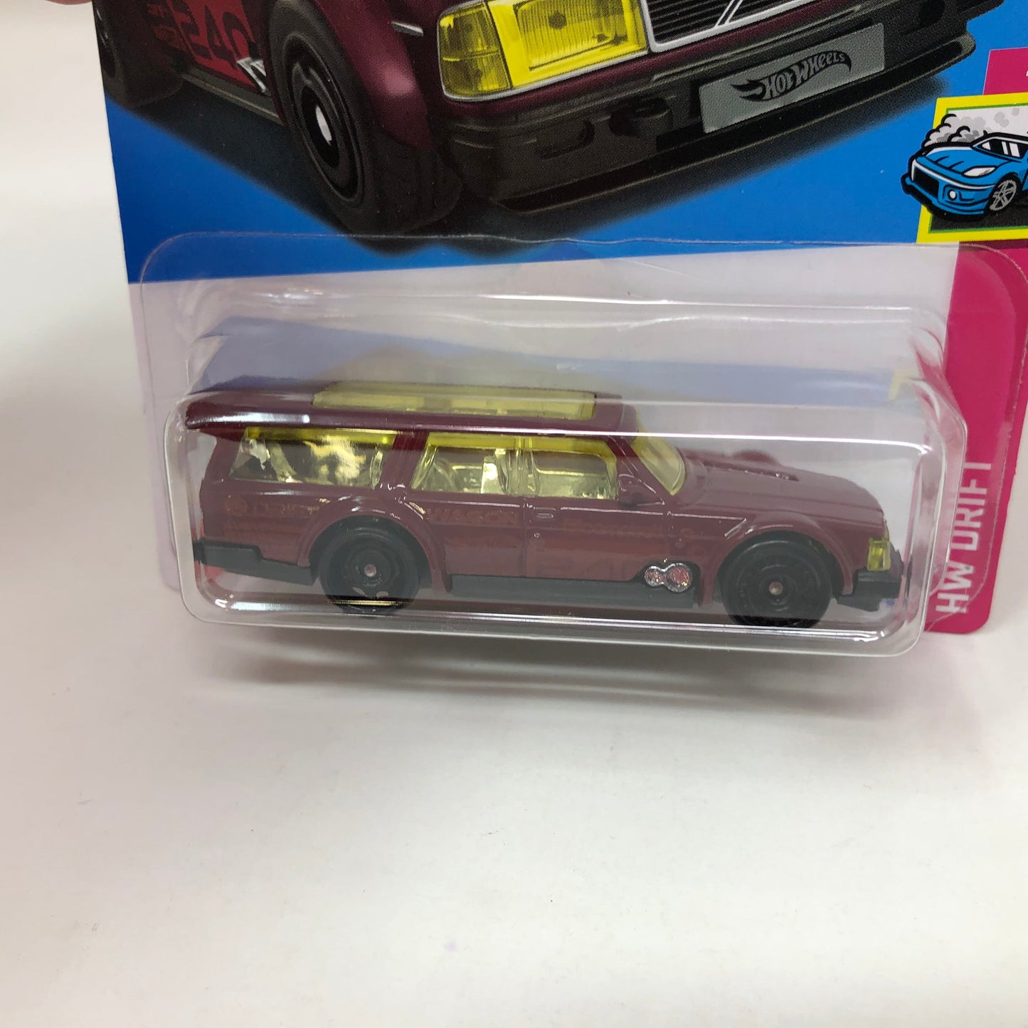 Volvo 240 Drift Wagon #232 * Burgundy * 2022 Hot Wheels