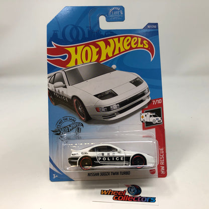 Nissan 300ZX Twin Turbo #187 Police * White * 2020 Hot Wheels