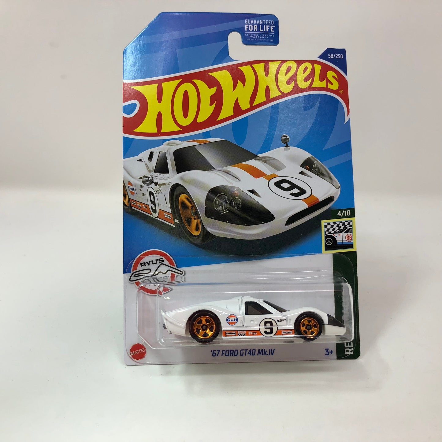 67 Ford GT40 Mk.IV #58 * White Gulf * 2022 Hot Wheels Basic