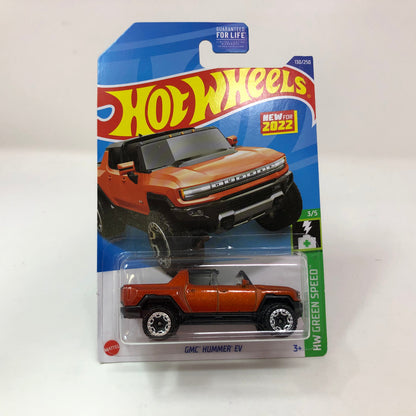 GMC Hummer EV #130 * Orange * 2022 Hot Wheels Basic