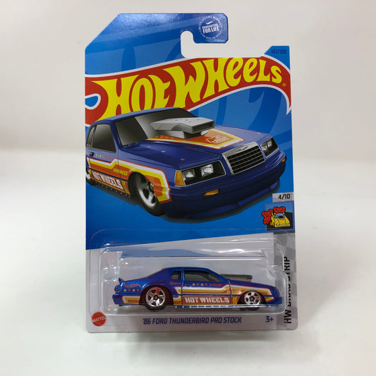 86 Ford Thunderbird Pro Stock #107 * Blue * 2023 Hot Wheels Basic