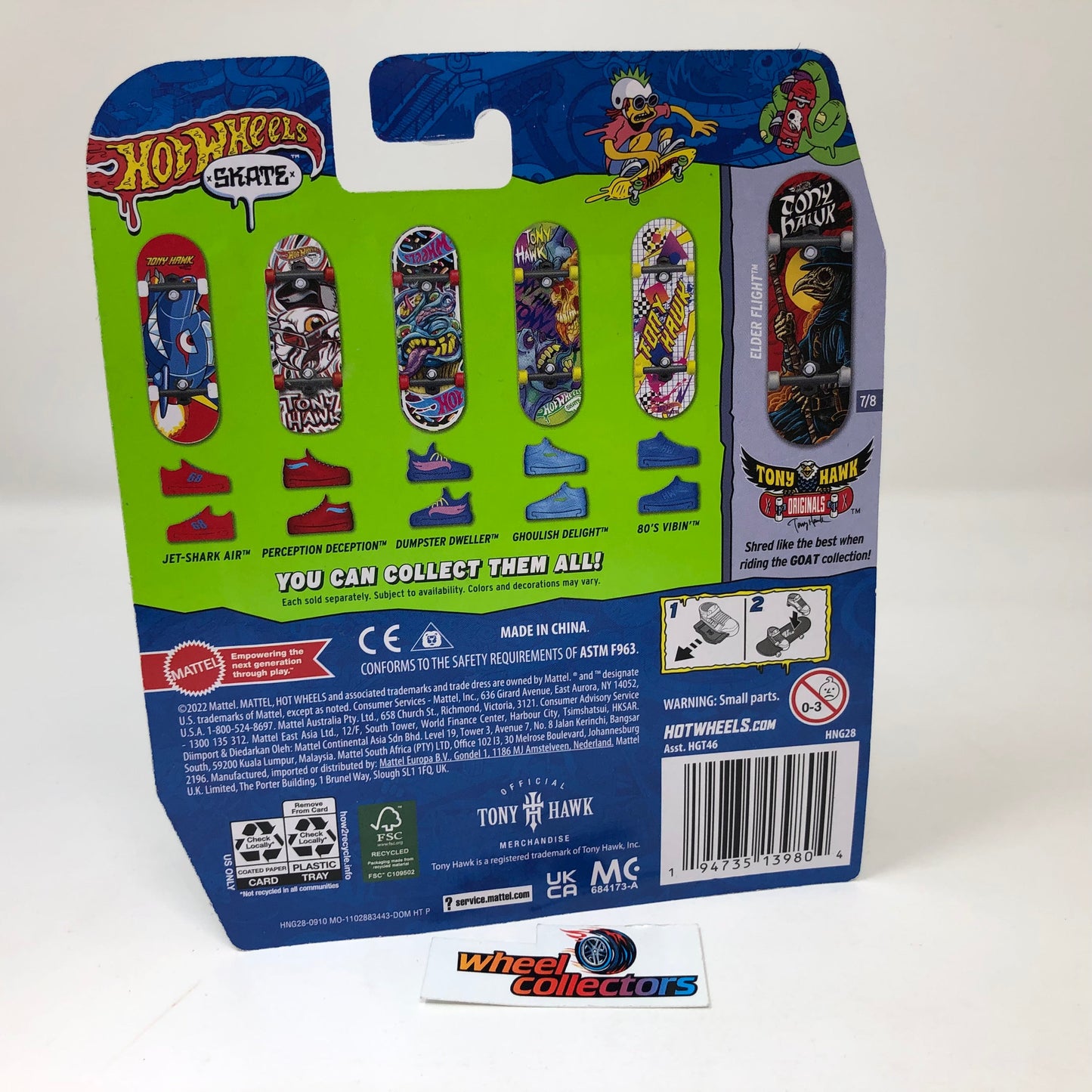 2023 Hot Wheels Skate Boards Tony Hawk * Elder Flight & Shoes