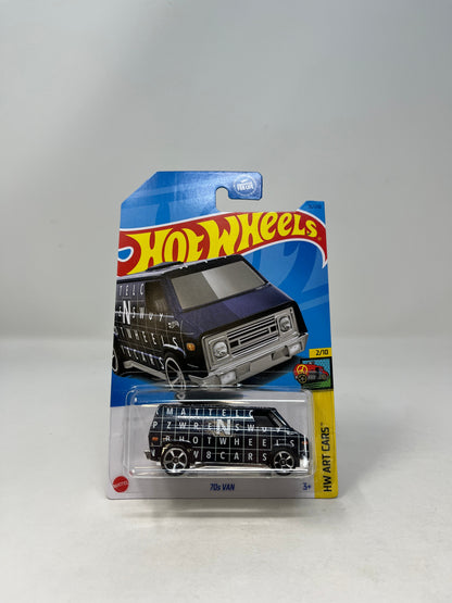 70s Van #16 * Black * 2023 Hot Wheels