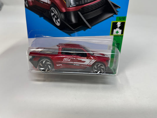 Ford F-150 Lightning Custom #37 * Red * 2024 Hot Wheels Basic