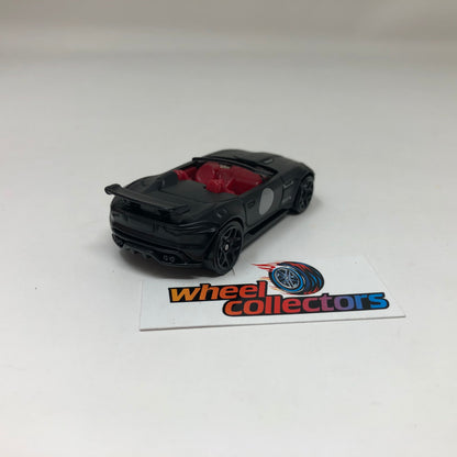 15 Jaguar F-Type Project 7 * Black * Hot Wheels Exotics European Series Loose 1:64 Scale