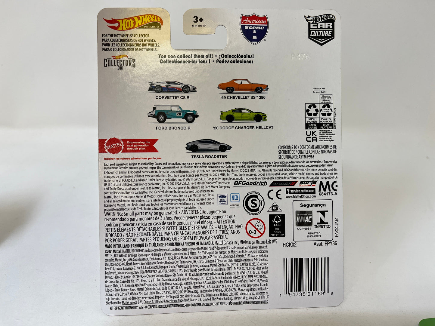 Tesla Roadster * Hot Wheels Car Culture American Scene