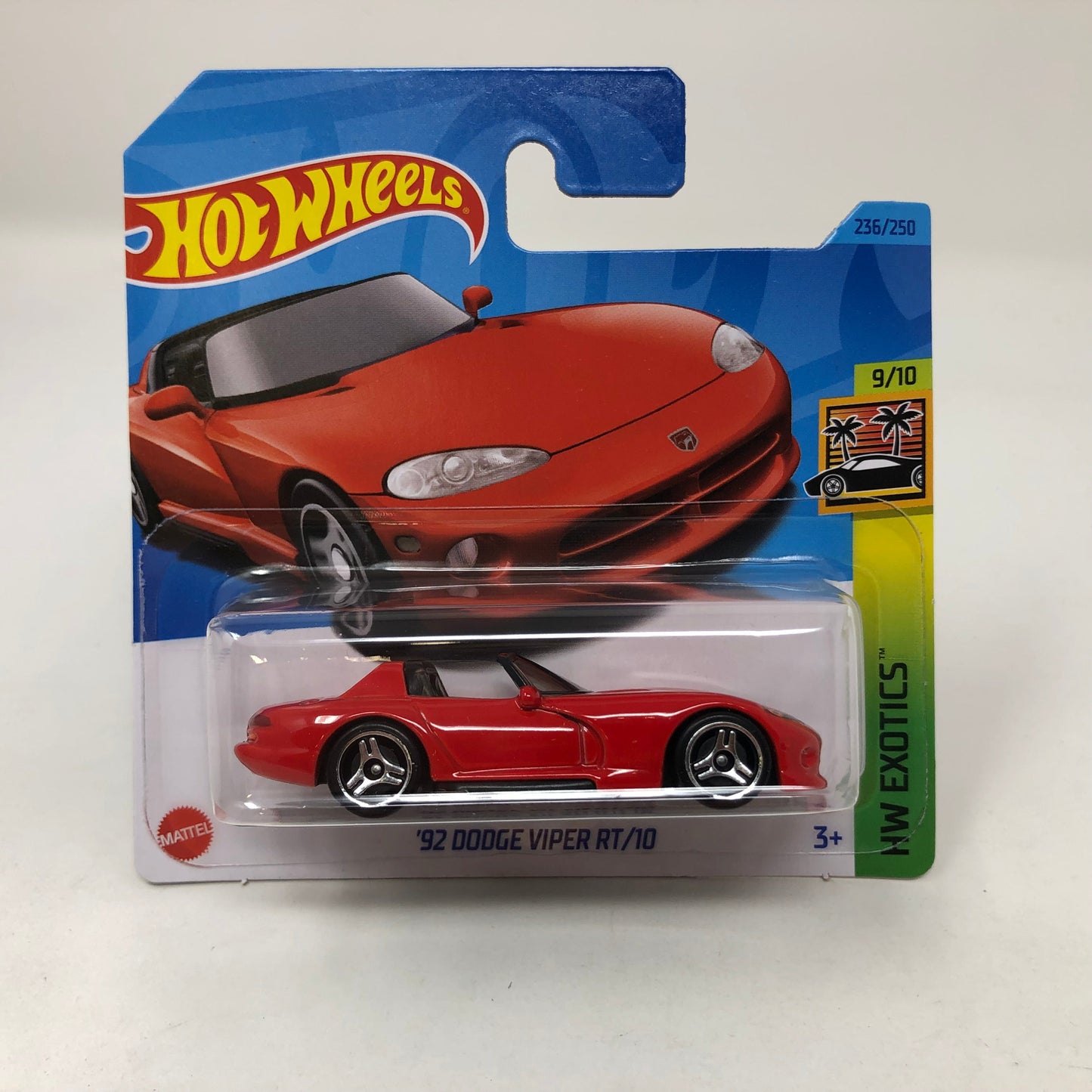 92 Dodge Viper RT/10 #236 * Red * 2023 Hot Wheels Short Card Case P