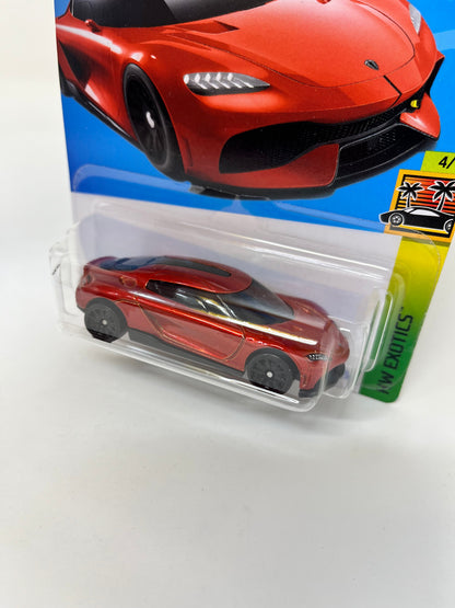 Koenigsegg Gemera #188 * Dark Orange * 2024 Hot Wheels Basic Case A