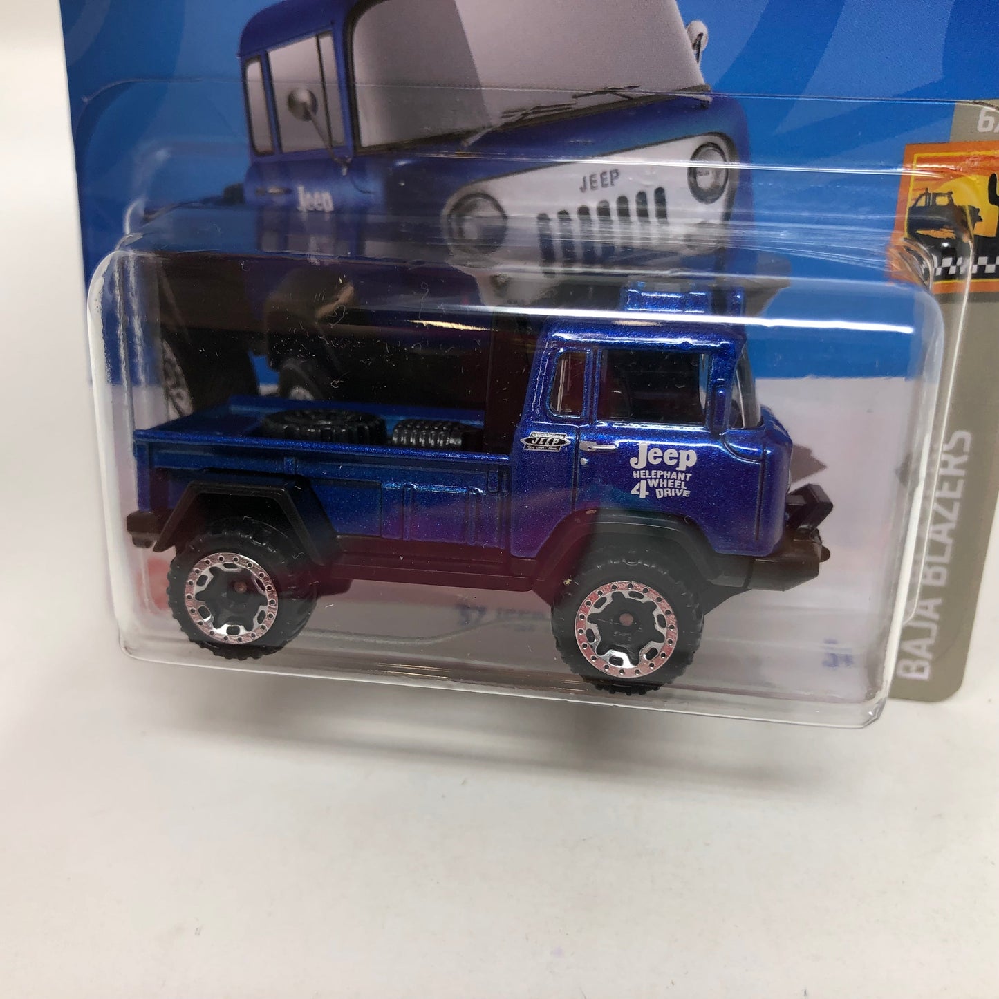 57 Jeep FC #218 * Blue * 2023 Hot Wheels Short Card Case P