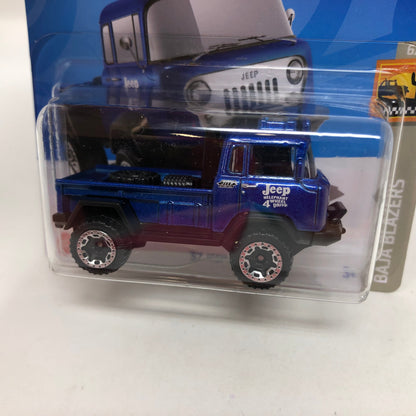 57 Jeep FC #218 * Blue * 2023 Hot Wheels Short Card Case P
