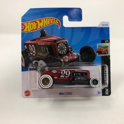 Max Steel #19 * Red * 2024 Hot Wheels Basic Short Card Case A