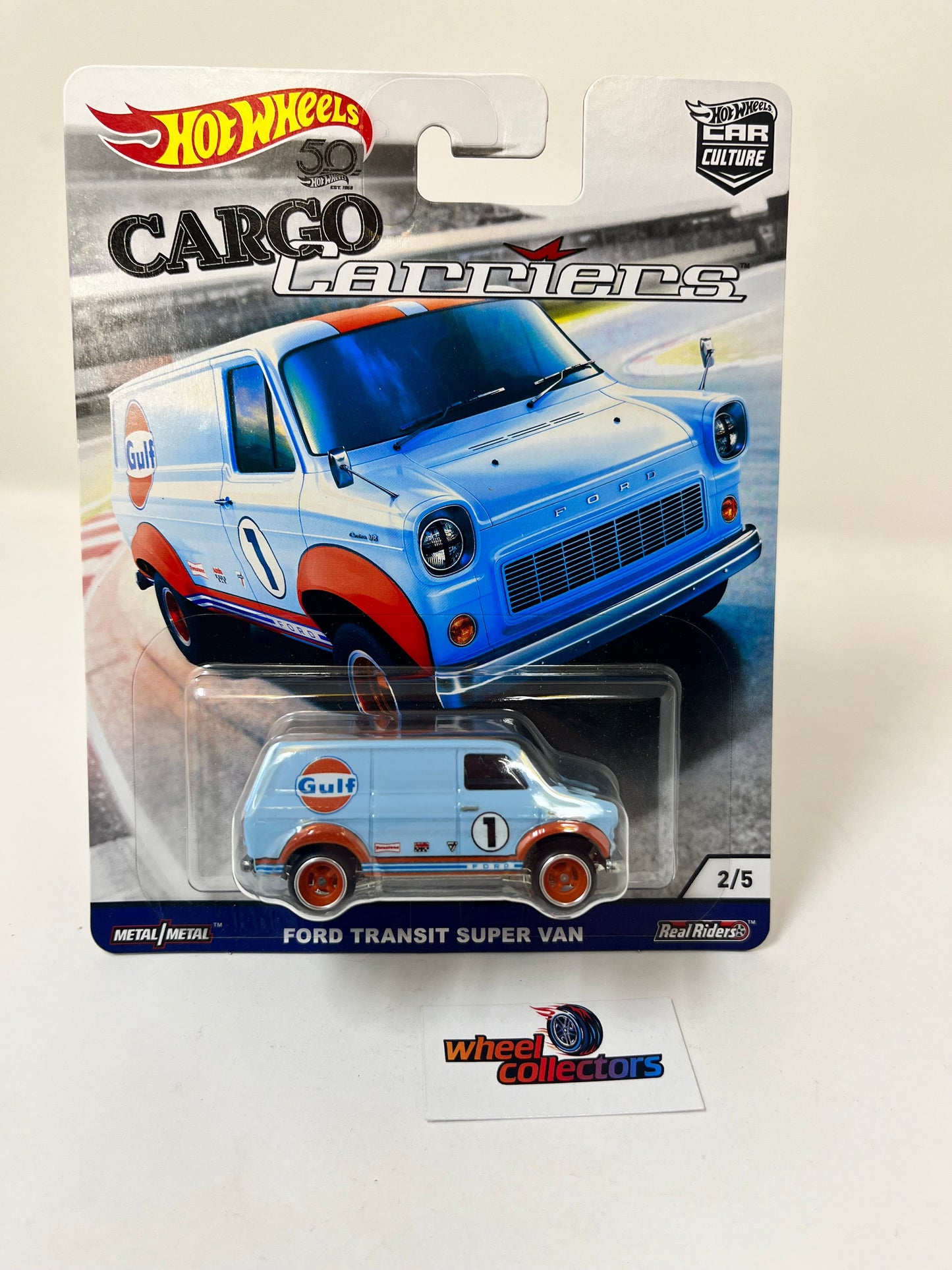 Ford Transit Super Van * Gulf * Hot Wheels Car Culture Cargo Carriers