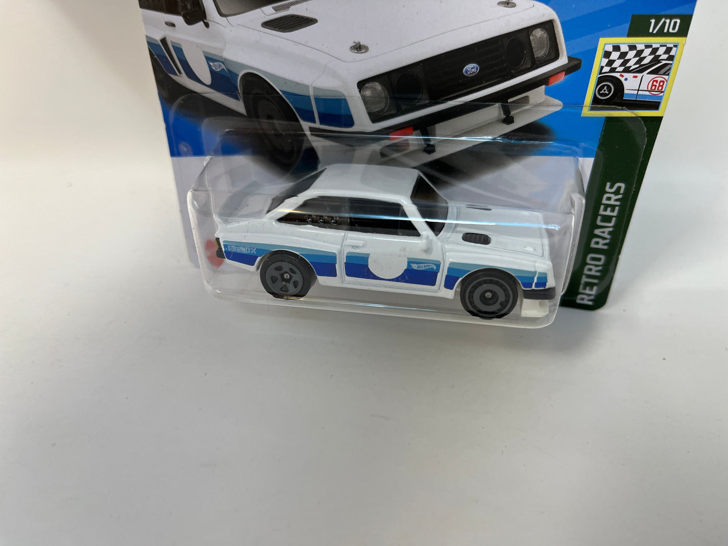 Ford Escort RS2000 #4 * WHITE * 2023 Hot Wheels Short Card