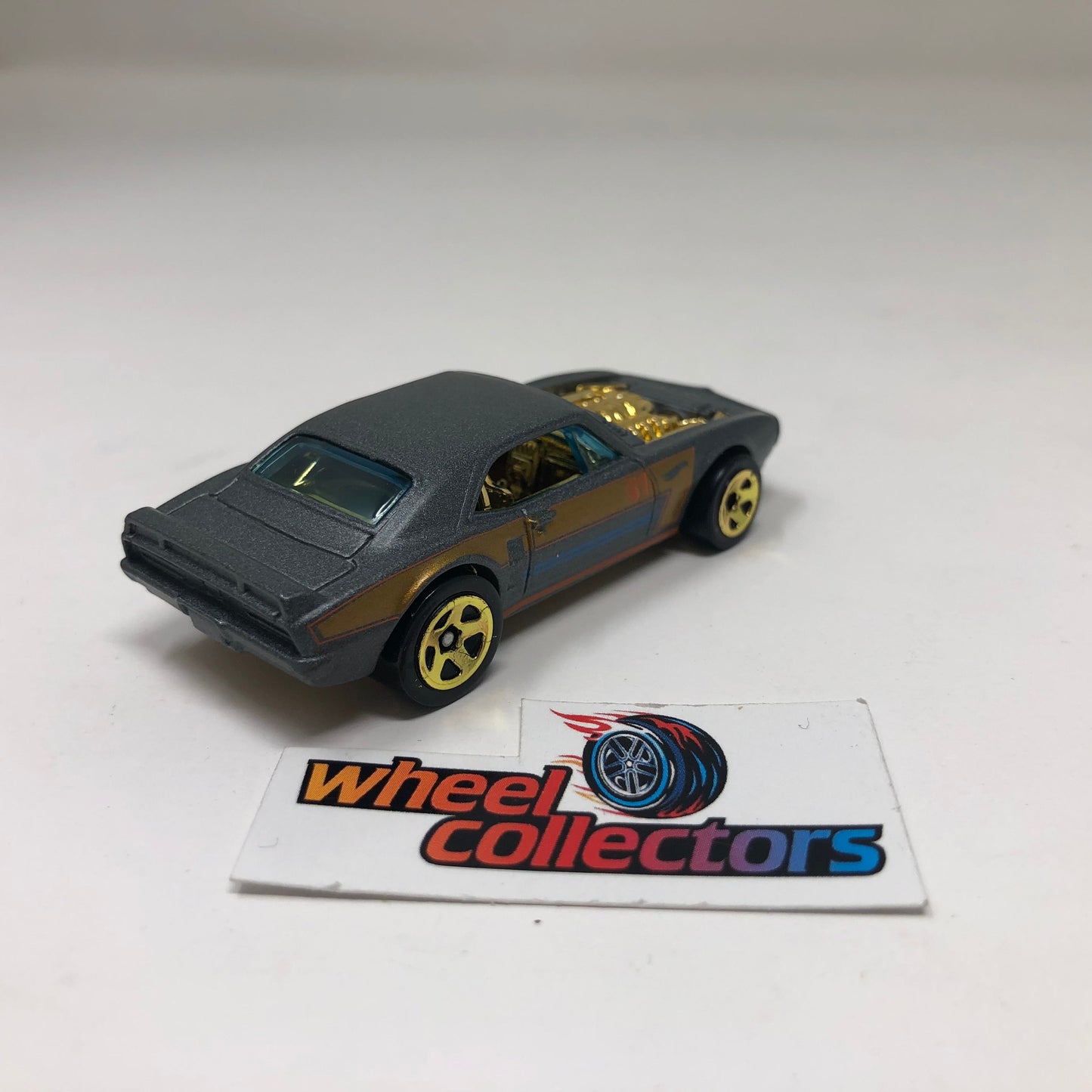 Custom '67 Pontiac Firebird * Gray * Hot Wheels Loose 1:64 Scale