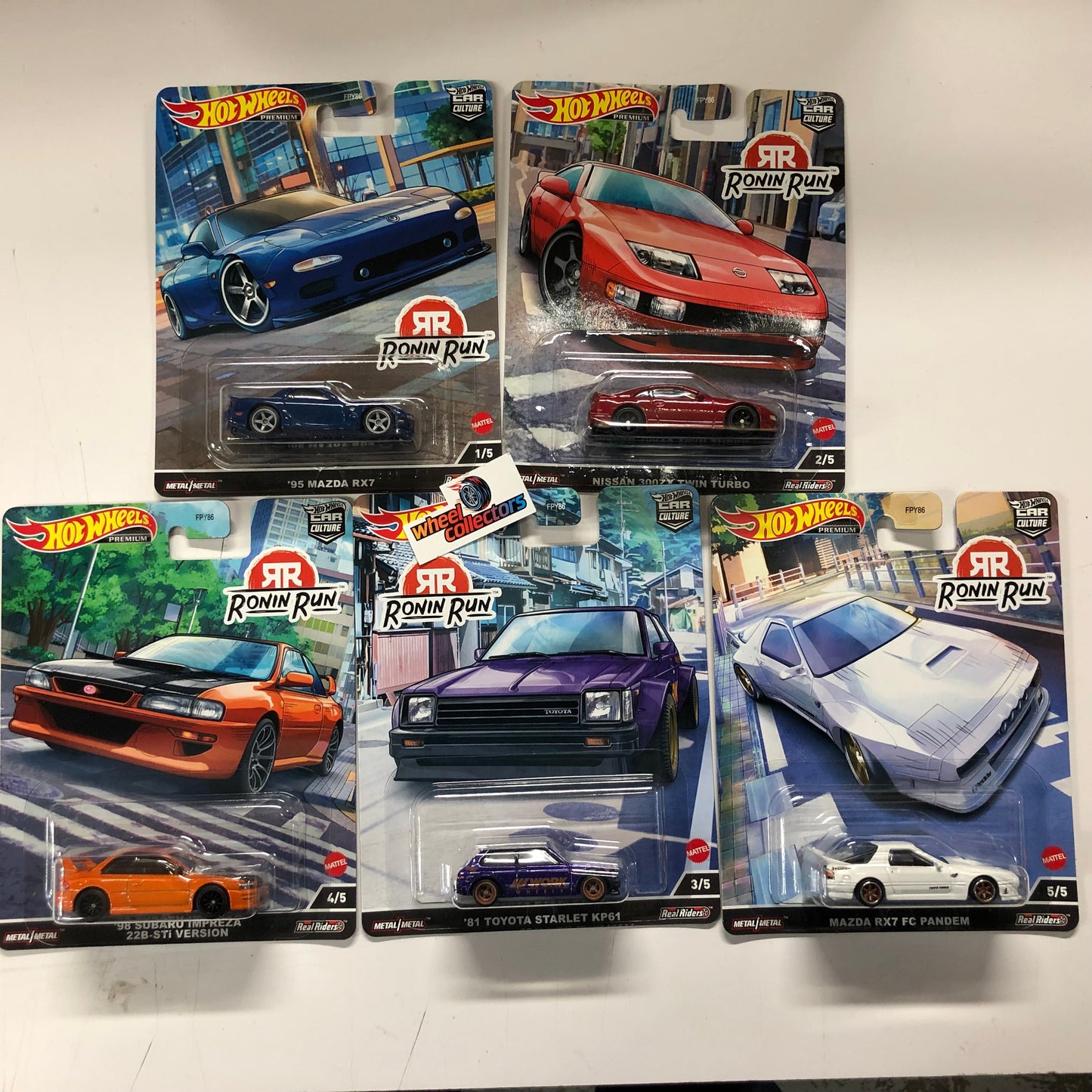 Ronin Run 1 * Complete 5 Car Set * 2022 Hot Wheels Car Culture