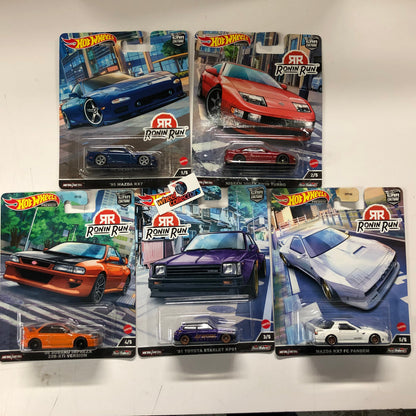 Ronin Run 1 * Complete 5 Car Set * 2022 Hot Wheels Car Culture