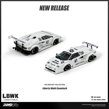 *PREORDER* INNO64 1:64 Lamborghini Countach Liberty Walk in White